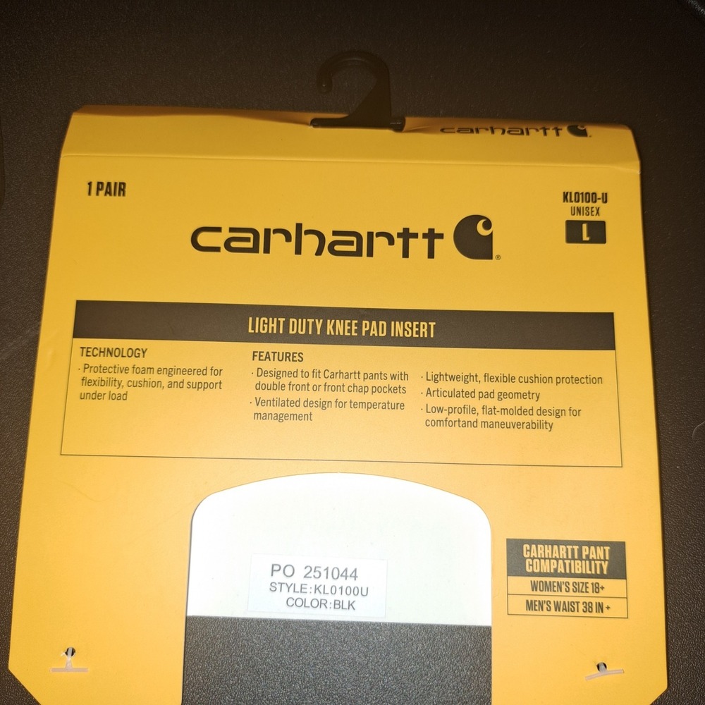 NEW Carhartt Knee Pads Inserts Light Duty Inserts